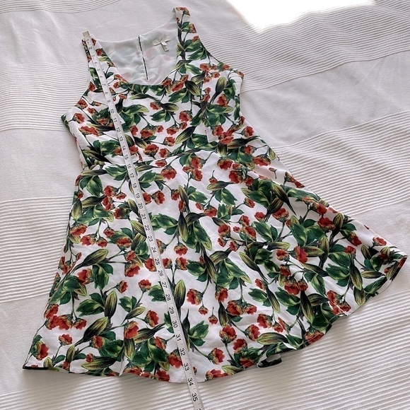 JOIE Mare Floral Linen and Silk Dress Size Medium - Picture 9 of 11